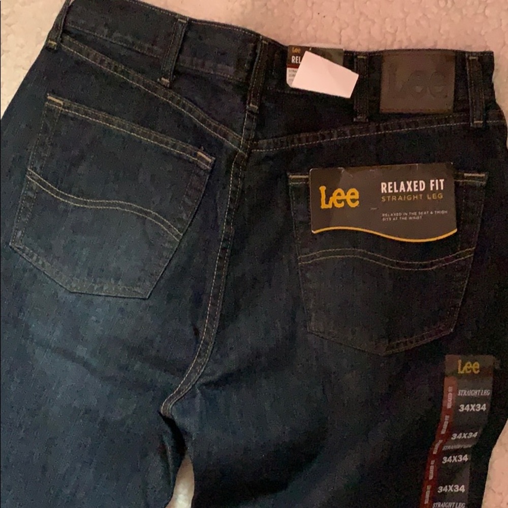 New Men’s Lee straight leg Jeans 34 X 34 - Picture 8 of 8